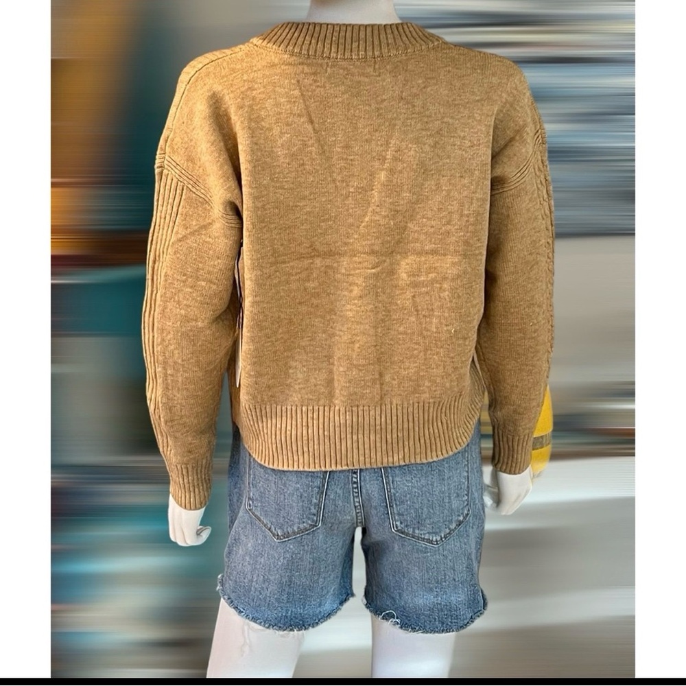 THINKABLE khaki brown cardigan size S M L - Picture 6 of 7